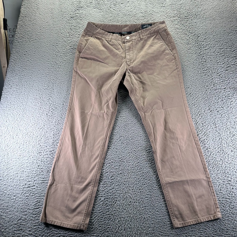 Bonobos Pant Mens 32x30 Brown‎ Cotton Chino Straight Slim Preppy Business Office